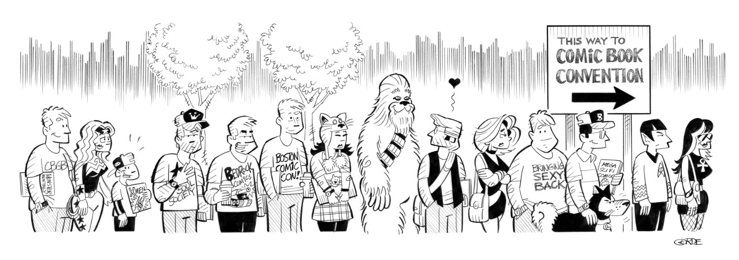 “The Line To Comic Con” 9.5x17.5 Poster